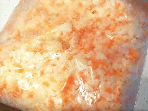 便利な冷凍野菜 玉ねぎ人参 みじん切りミックス レシピ 作り方 By ふもふもたろう 楽天レシピ